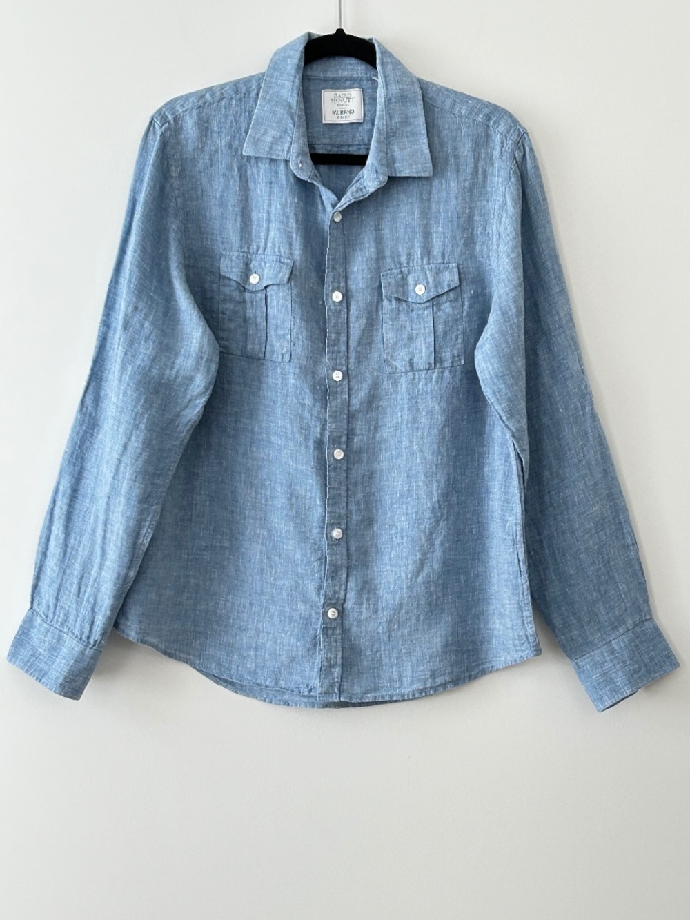 Baird McNutt Murano 100% Linen Blue Shirt